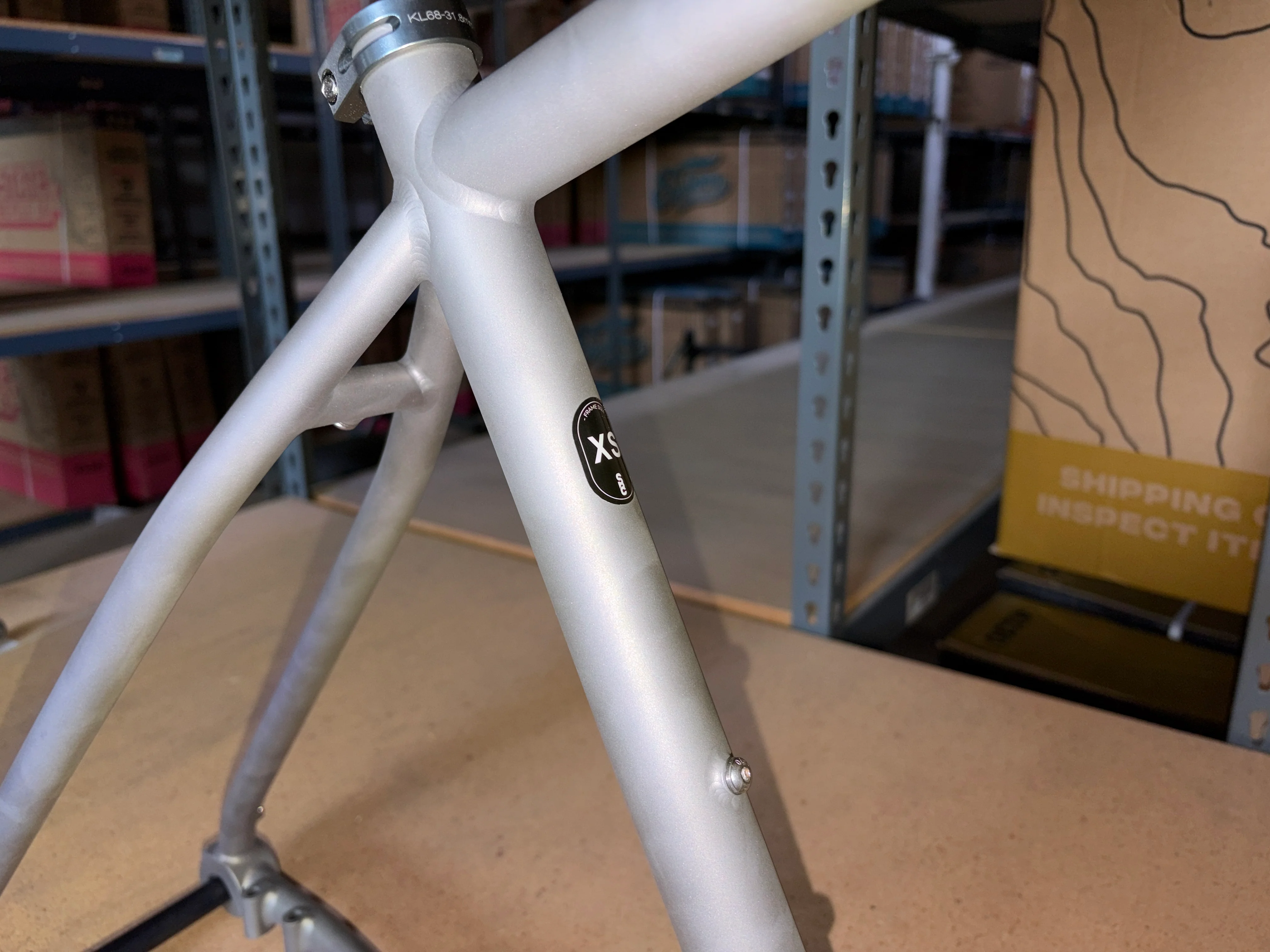 #1584 – Titanium All-Road Frame | Titanium (Size XS, Like-New / Open Box Condition) - Image 2