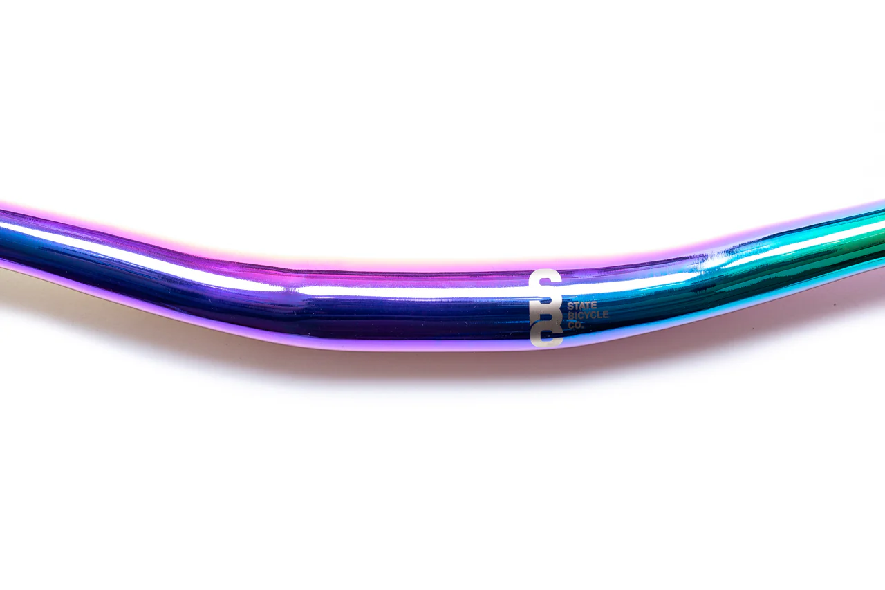 State Bicycle Co. - "Galaxy" Oil Slick Wider Riser Handlebar - Image 3